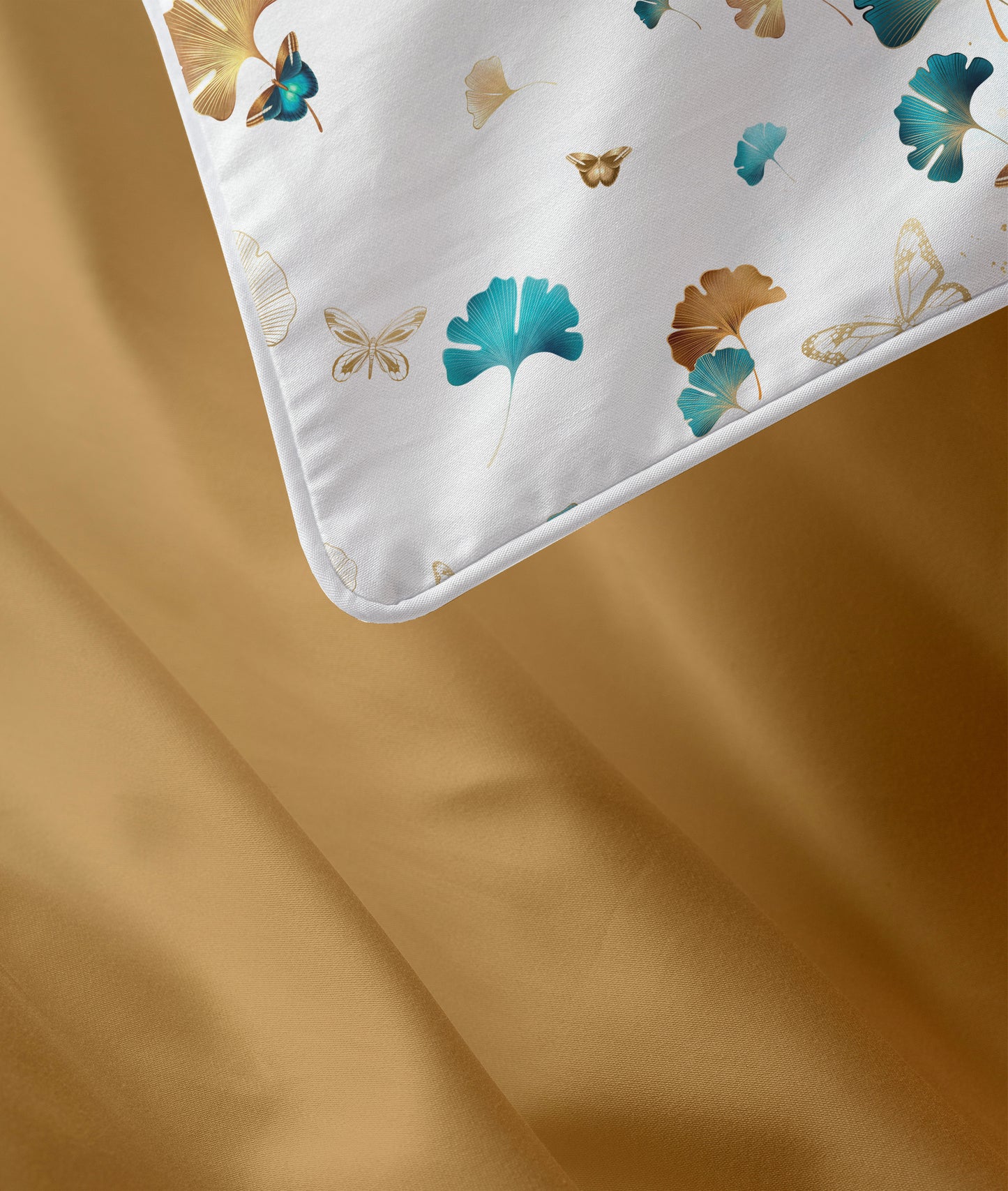 Golden ginkgo Bed set