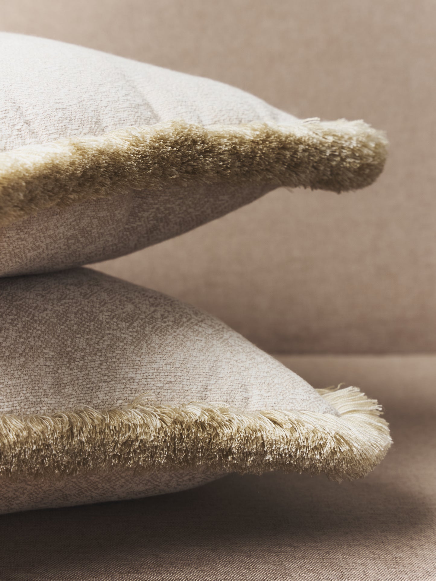 Velvet fringe Decorative cushion