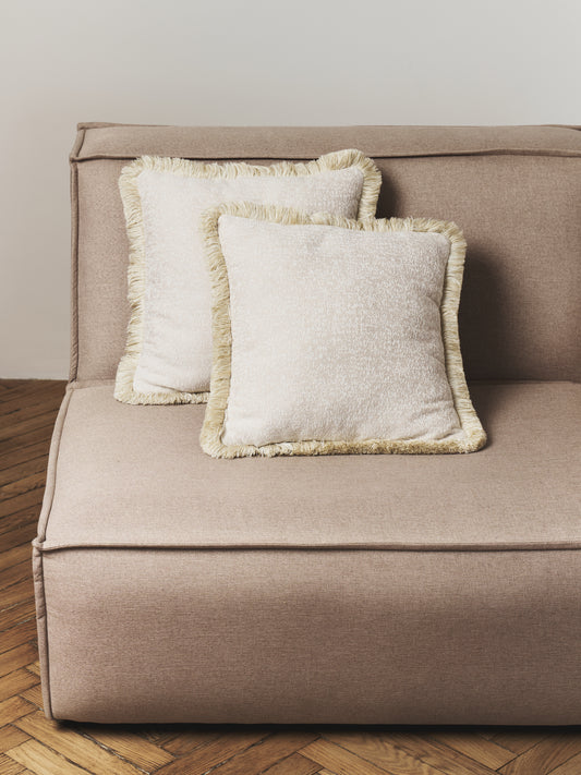 Velvet fringe Decorative cushion