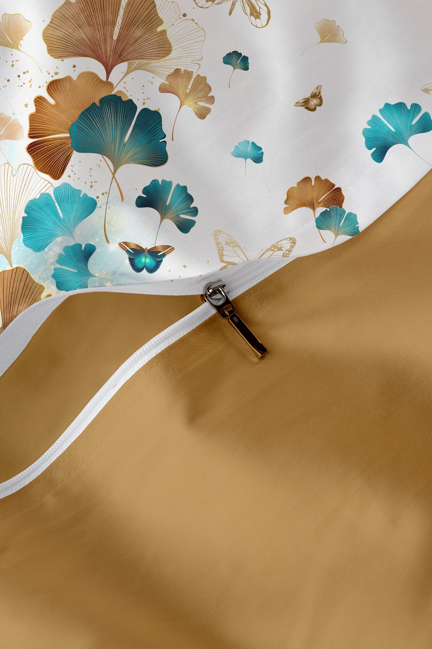 Golden ginkgo Bed set