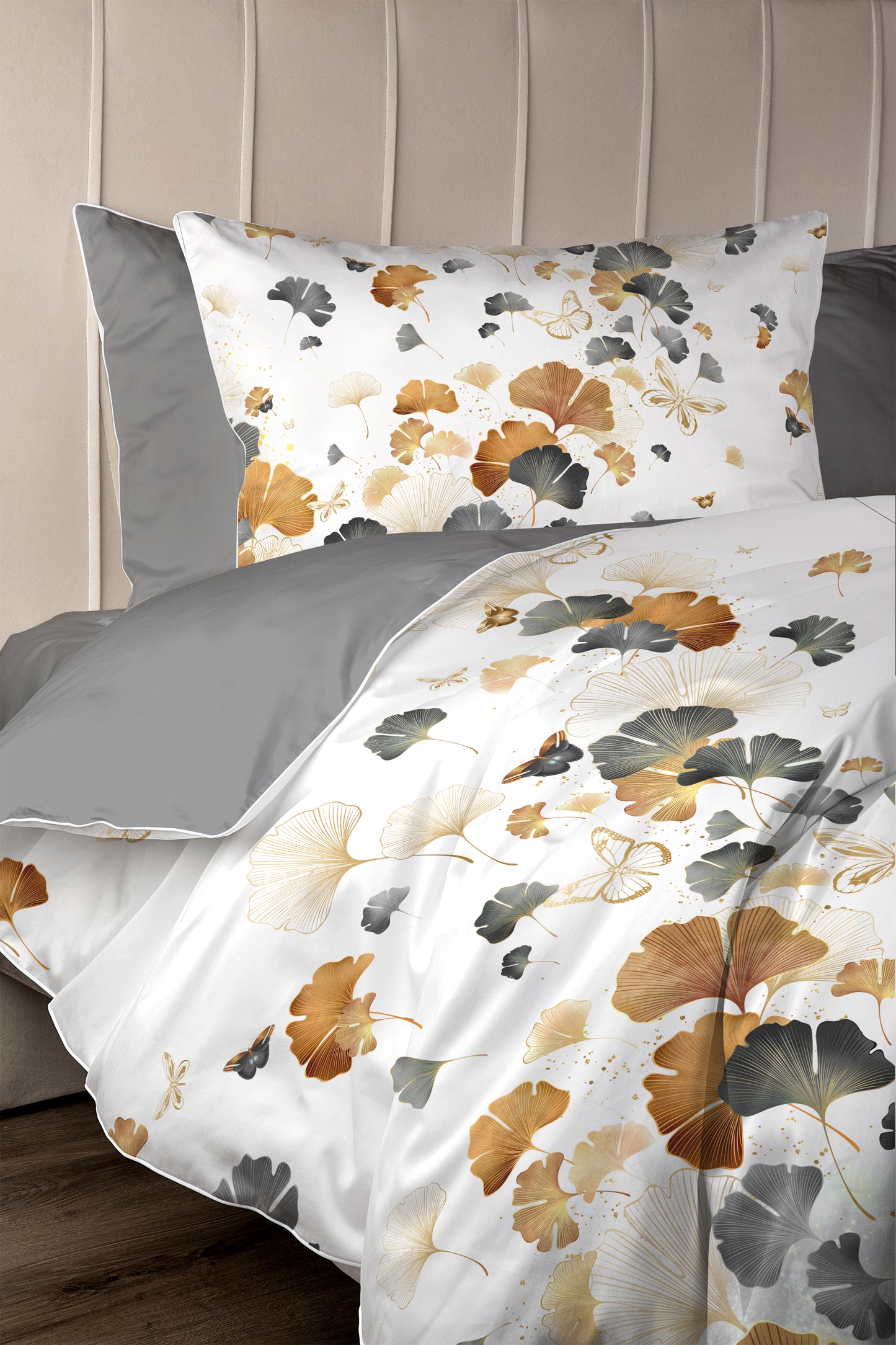 Silver ginkgo Bed set
