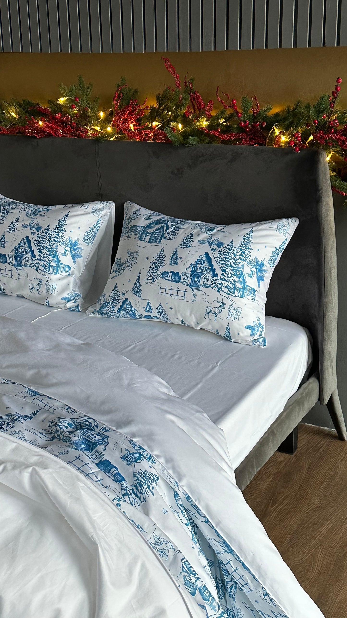Winter Wonderland blue Bed set
