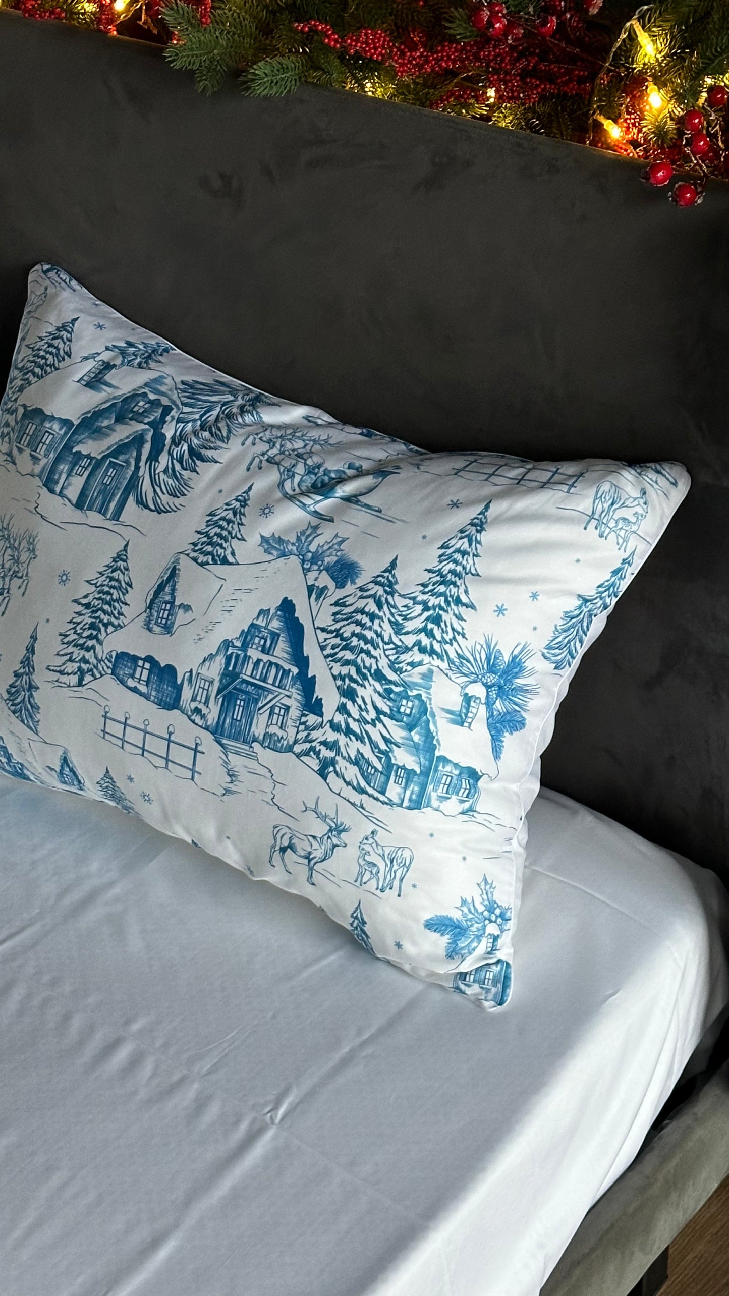 Winter Wonderland blue Bed set