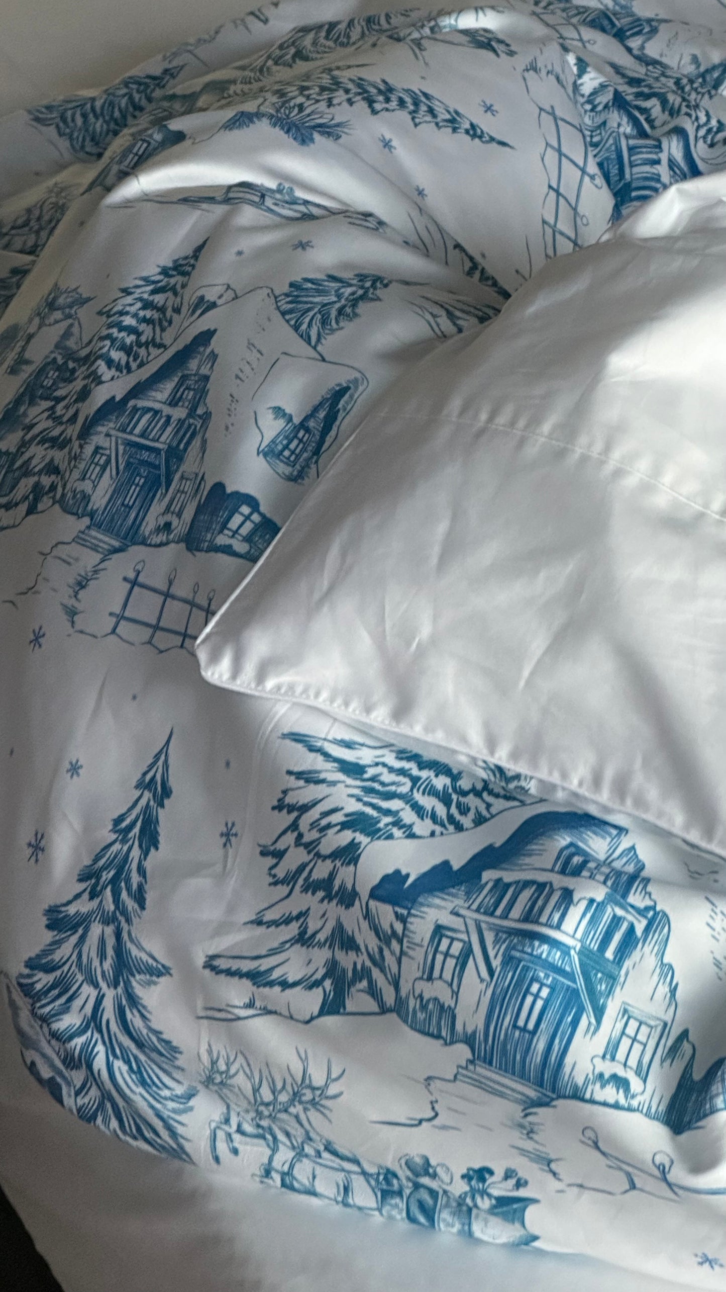 Winter Wonderland blue Bed set