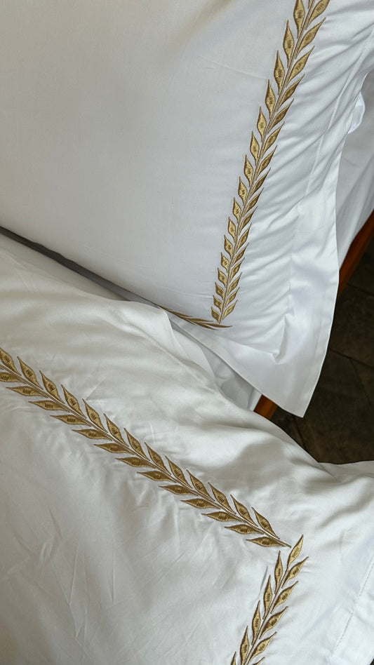 Golden palm Bed set