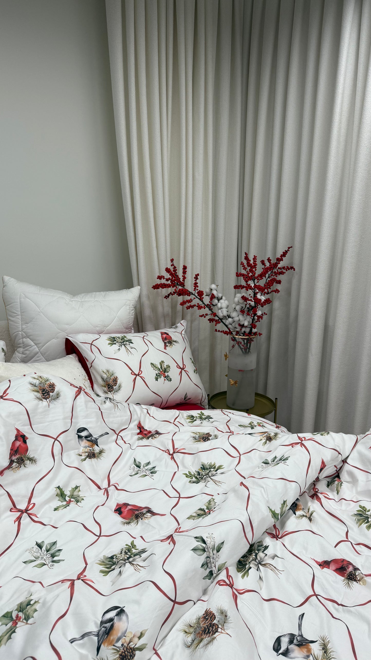 Frosted feathers Bed set