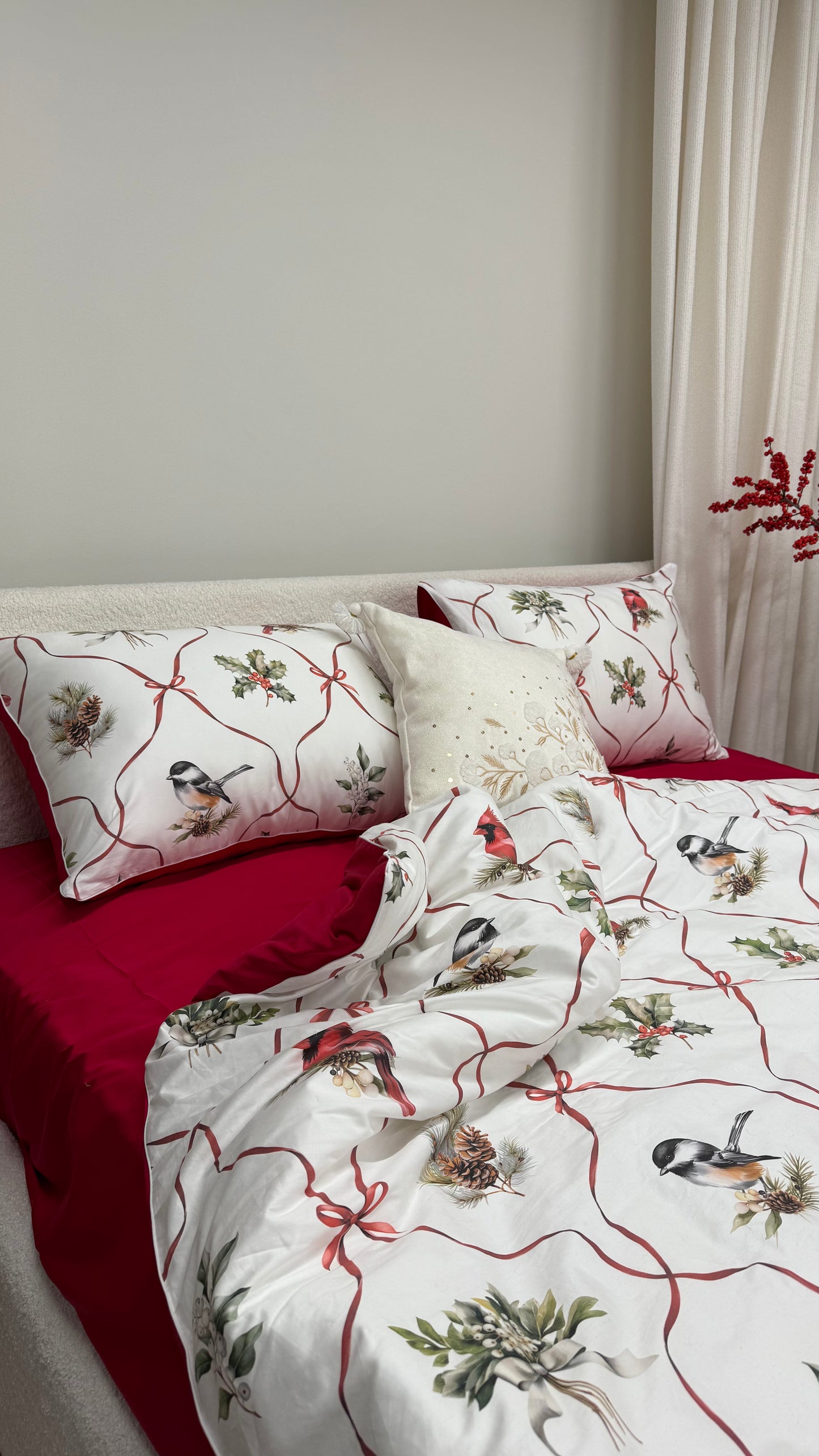 Frosted feathers Bed set