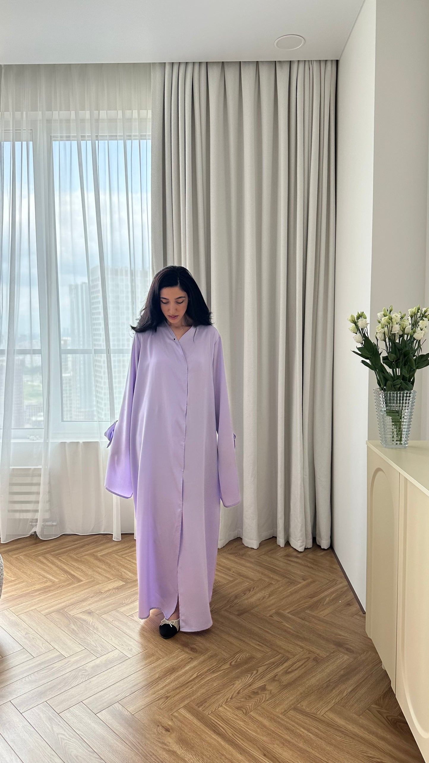 Moonlight bloom Open abaya