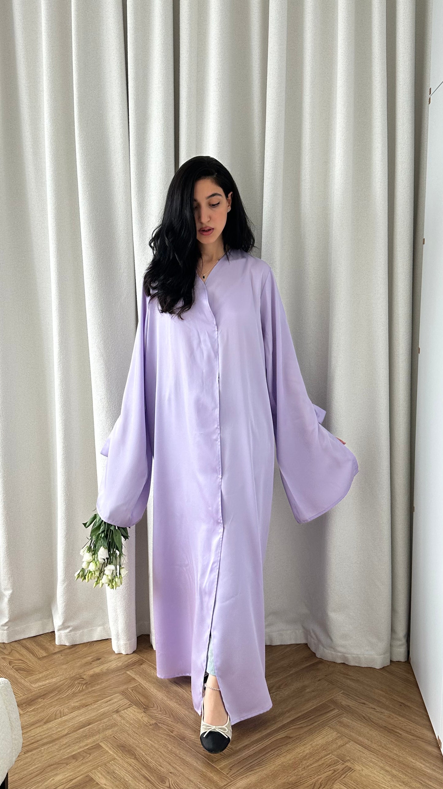 Moonlight bloom Open abaya