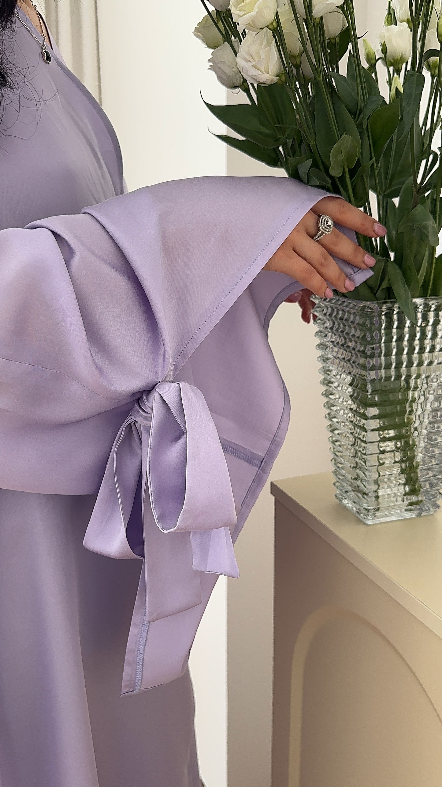Moonlight bloom Open abaya