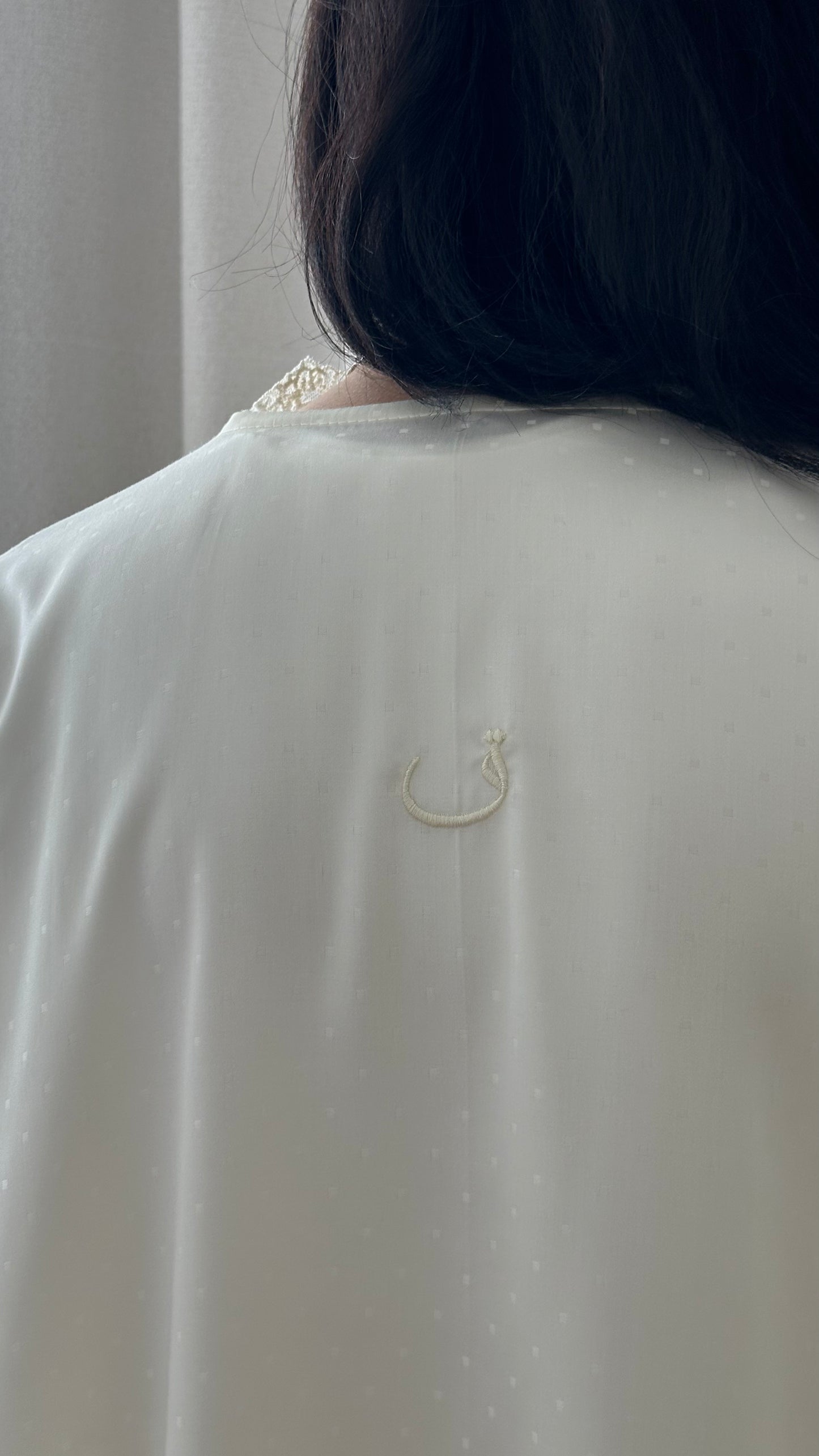 Jasmine pearl Open abaya