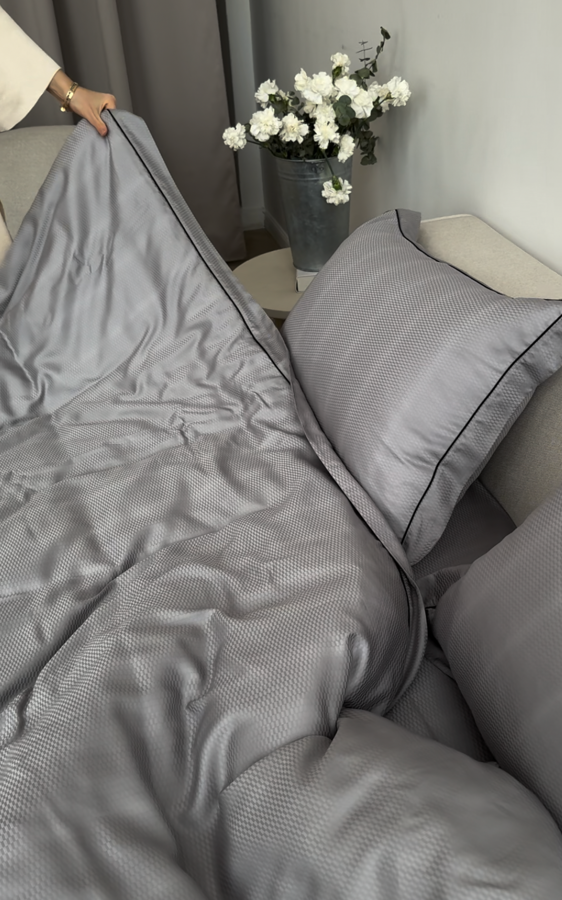 Shadow grid Bed set